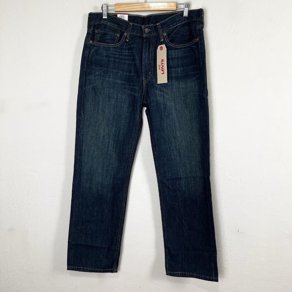 Levi's Men's 514 Straight Fit Jean Kale Medium Wash 34 x 29 005140308 NEW